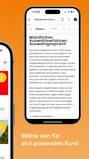 Screenshot Einstellungstest Trainer
