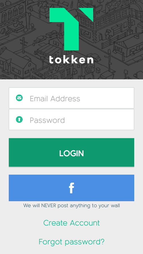 Android application tokkenPay screenshort