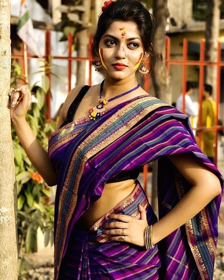 Triyaa Das Images Bengali Saree Model Actresses Exclusive Photoshoot