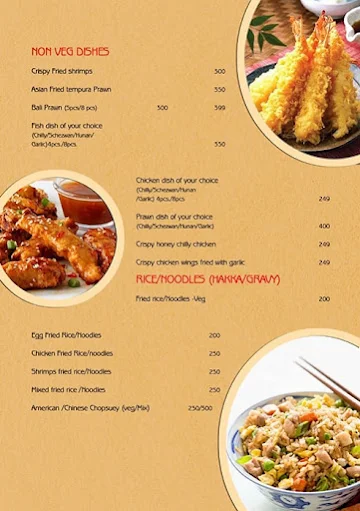 Asian Delicacy menu 