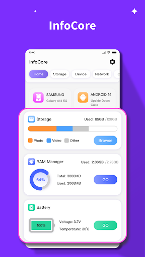 Screenshot InfoCore - DevInfo & Clean
