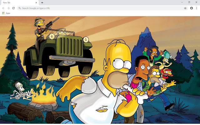 The Simpsons Wallpapers and New Tab