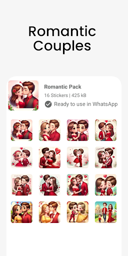 Screenshot WASticker : Romantic Stickers