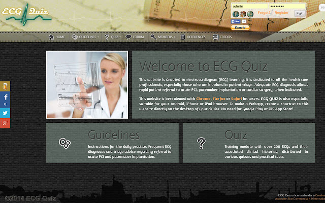 ECG Quiz chrome extension