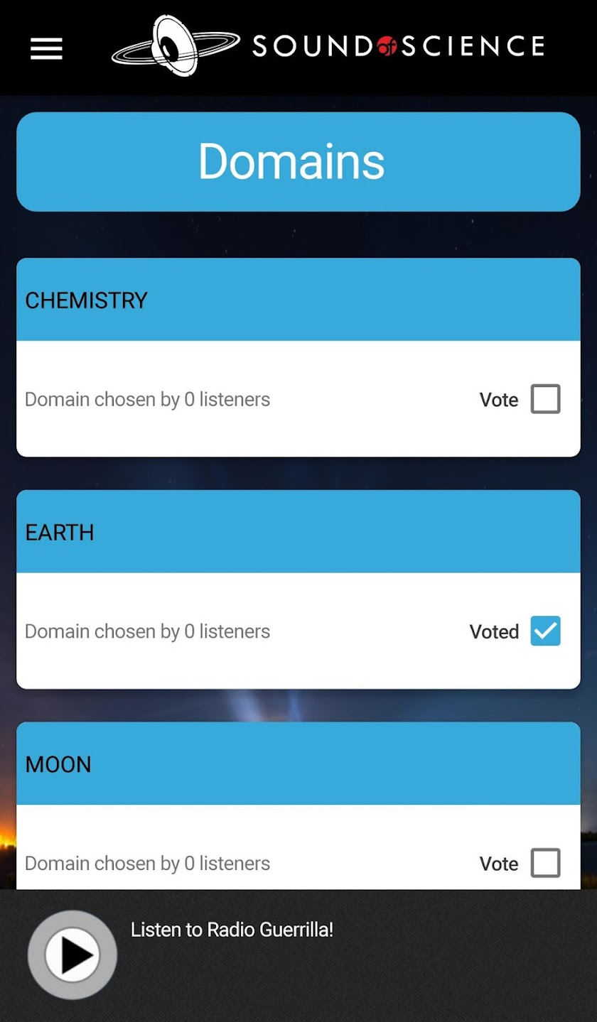 Sound of Science Screen 2