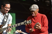 Hugh Masekela during the annual MTN Bushfire Festival on May 30, 2017 in Malkerns Valley, Swaziland. 