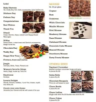 Smriti's ChocoHouse menu 2