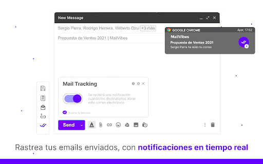 Email Tracking para Gmail por MailVibes