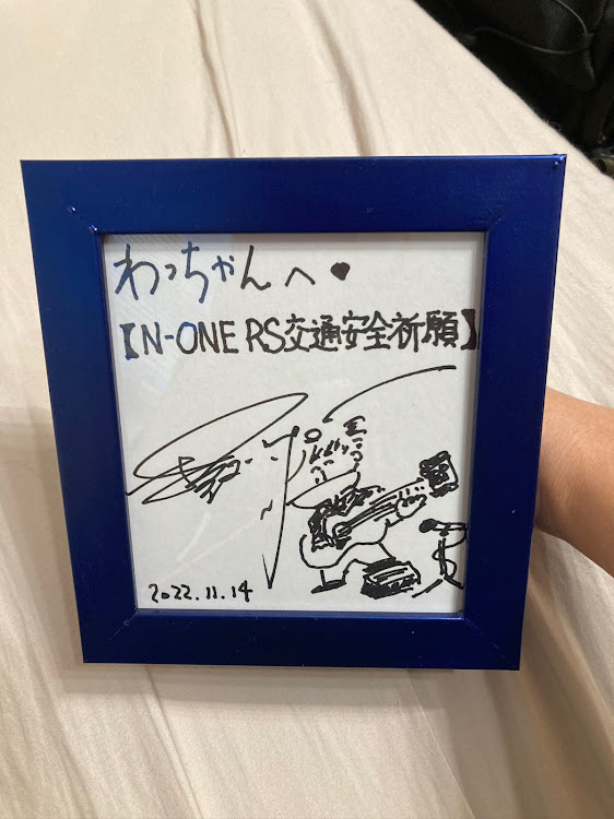N-ONEのJG3・塗装・ブリリアントスポーティブルーメタリック・サイン・押尾コータローに関するカスタム事例の投稿画像1枚目