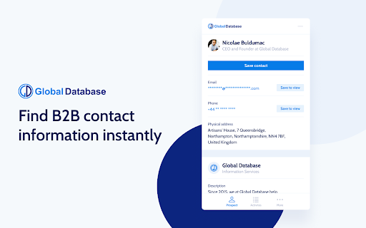 GlobalDatabase: B2B Emails & Sales Automation