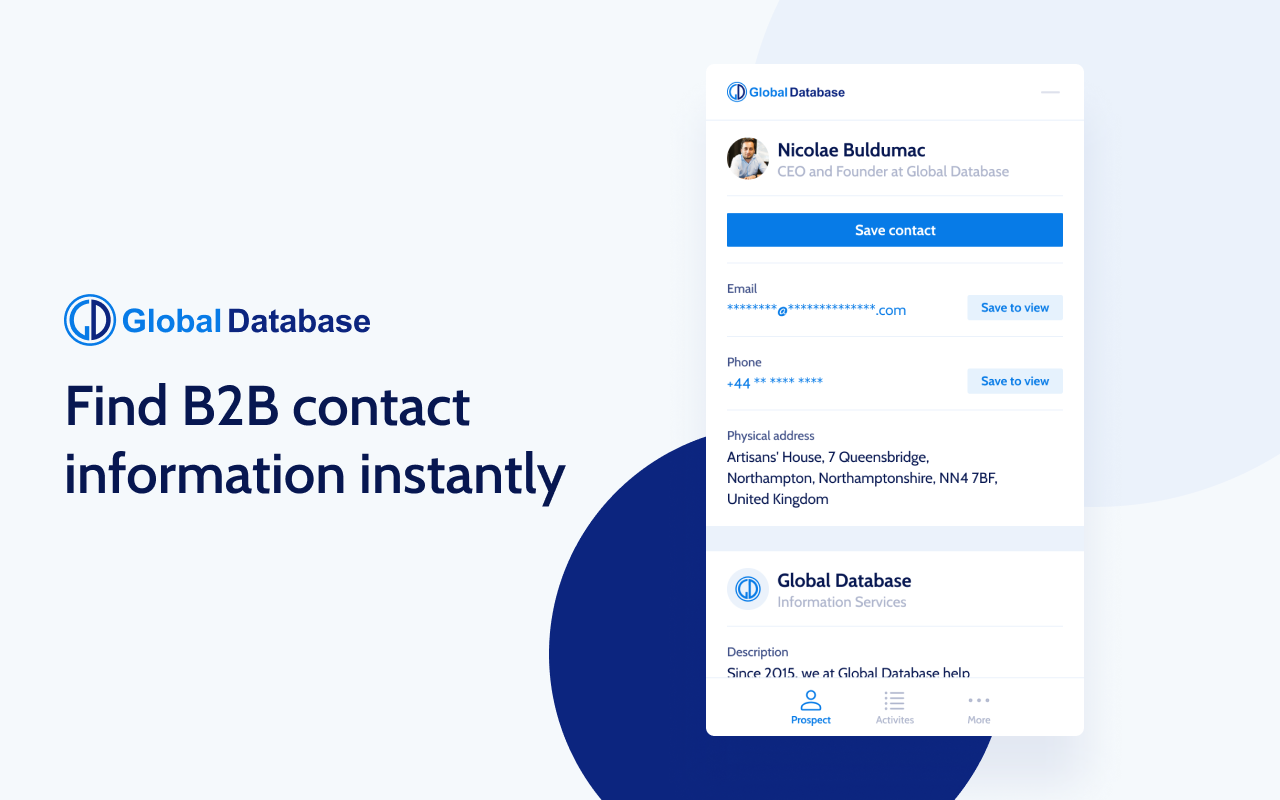 GlobalDatabase: B2B Emails & Sales Automation Preview image 7