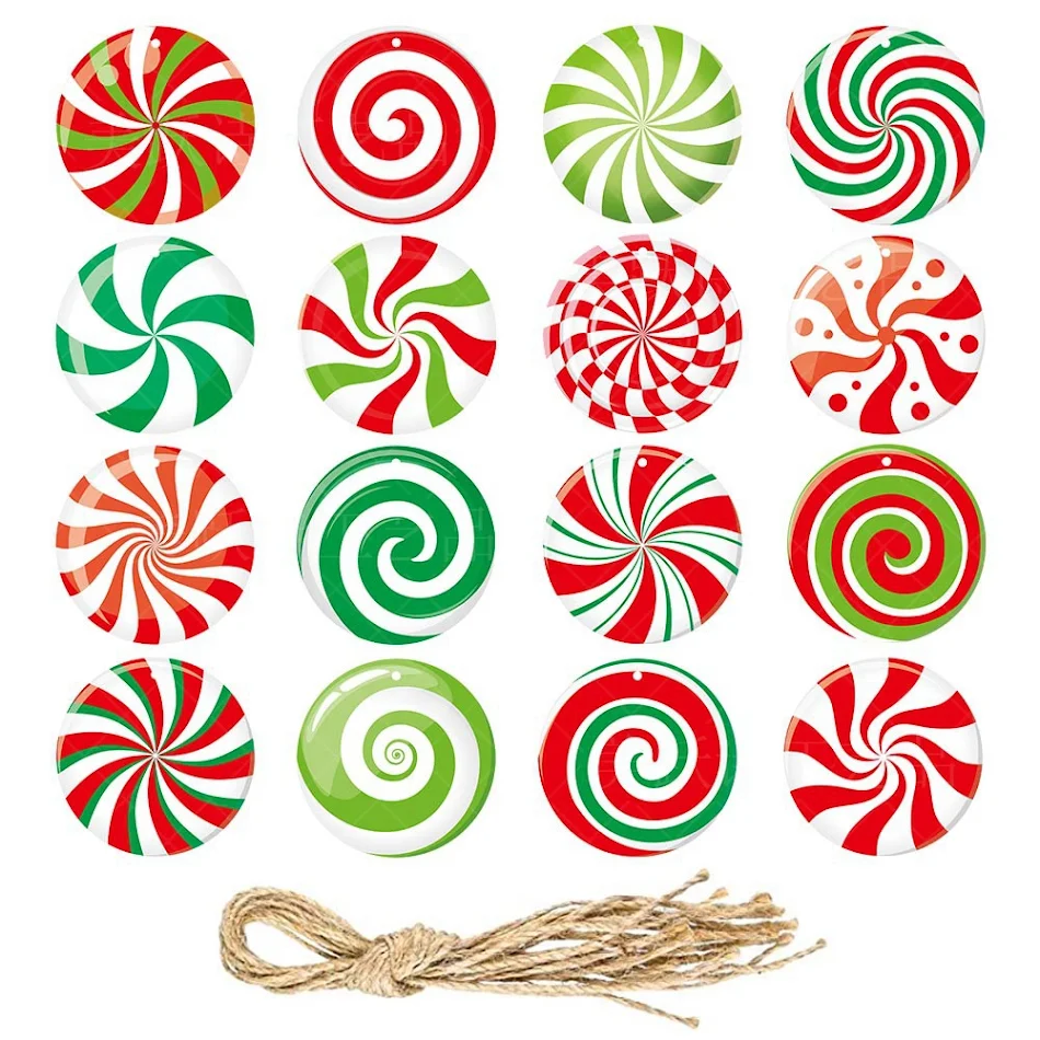 Kerstboomversiering Kerstfeest Decoratie Snoep Ornamenten Maak je kerstboom extra feestelijk met deze heerlijke snoepversieringen en geniet van de kerst