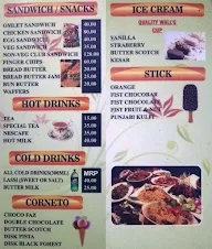 Civil Restaurant menu 1