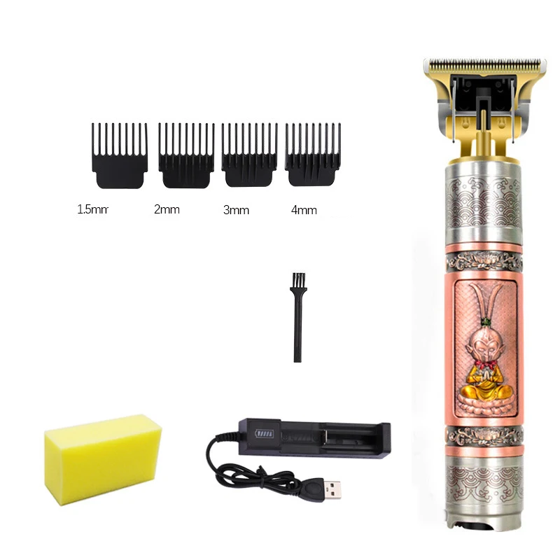 Longfeng elektrische tondeuse voor heren, olie-look. Professionele tondeuse voor perfecte kapsels, eenvoudig in gebruik en te reinigen. Stijlvol en efficiënt.