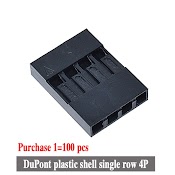 Set 100 Đầu Nối Dupont 4 Chấu 2.54Mm Bằng Nhựa Chuyên Dụng