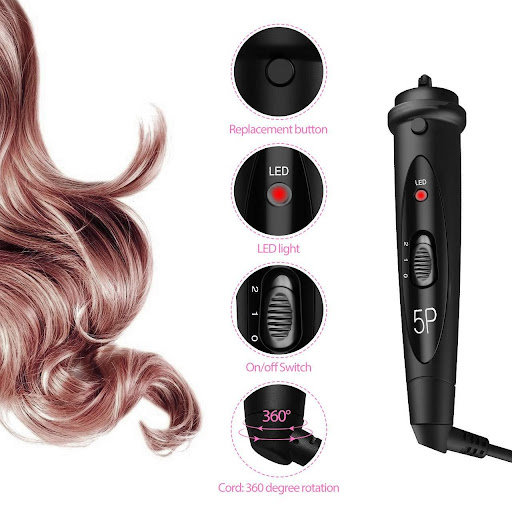 Title 7, 5P Ceramic Hair Curler Hair Care Straight Hair ...
