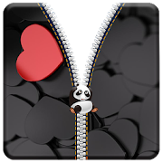 Love Zipper Lock with Panda 1.4 Icon