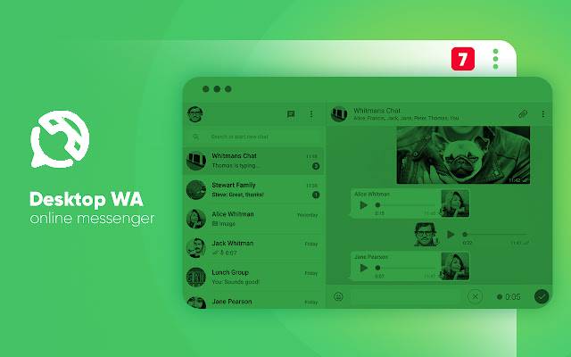 Desktop WA - online messenger chrome extension