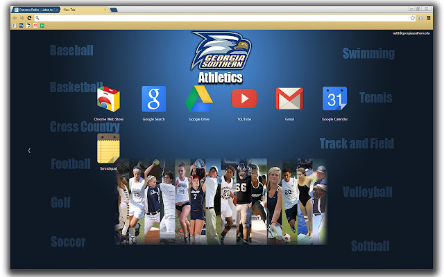 Georgia Southern University Athletics Theme chrome extension