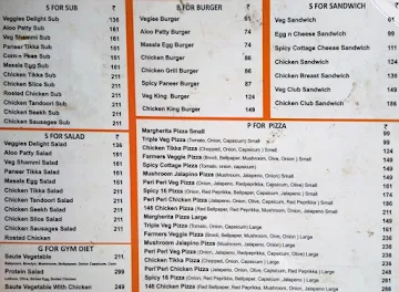 Foodjaan menu 