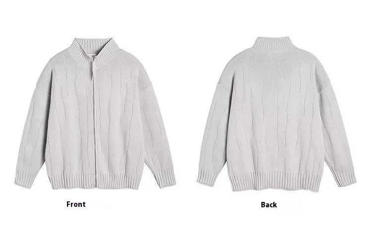 Title 7, Retro Simple Solid Color And V-neck Mens Knitt...
