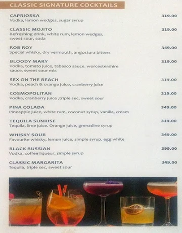 Blu Grass menu 