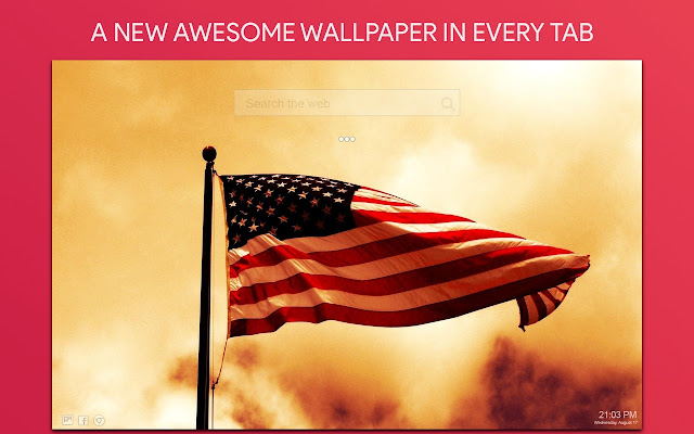 American Flag Wallpaper HD Custom New Tab