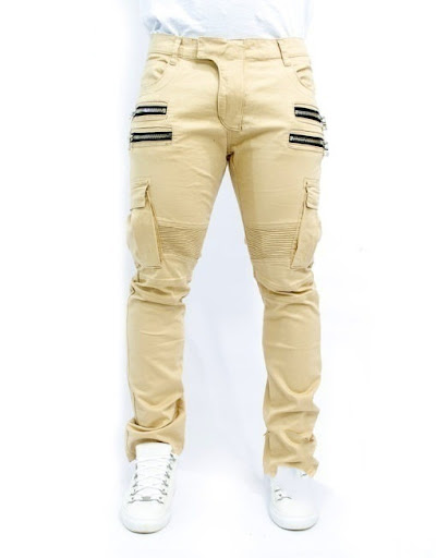 Title 3, Fashion High Street Slim Fit Zipper Polished Ca...