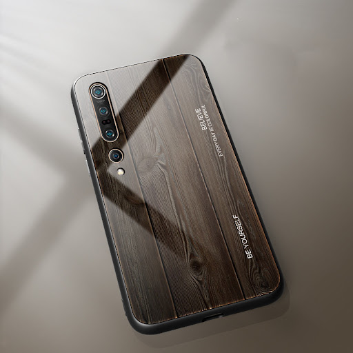 Title 6, Wood grain glass phone case. Stylish and natura...