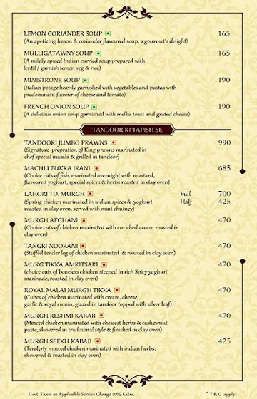 Tripti menu 