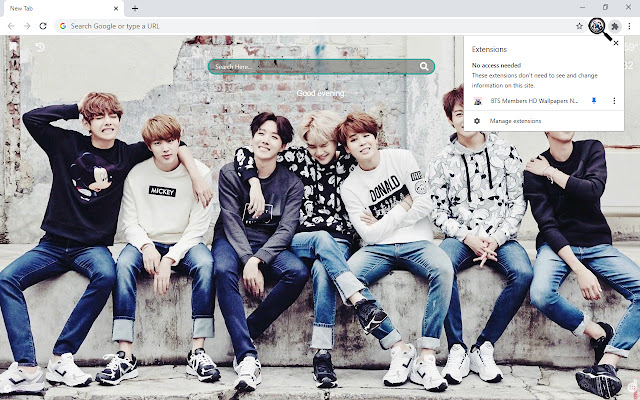 BTS Members HD Wallpapers New Tab Theme