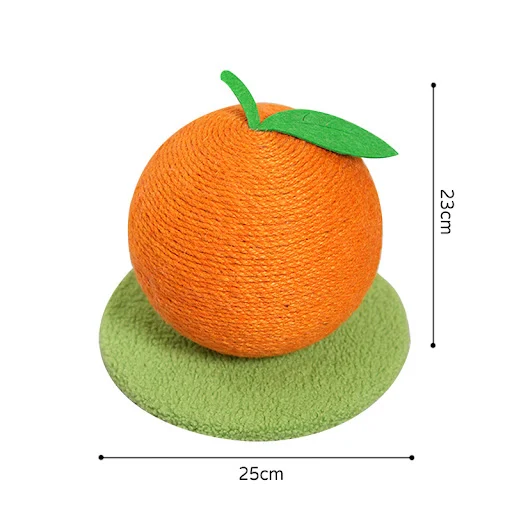 Cat Scratching Ball Toy Pineapple and Orange Cat Climbing Frame Grinding Paws Toys Kitten Scratcher for Pet Furniture Su