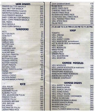 Kalpana Restaurant And Bar menu 2