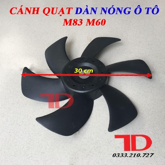 Cánh Quạt Dàn Nóng Ô Tô Dùng Cho Quạt Lồng Sắt M83 M60