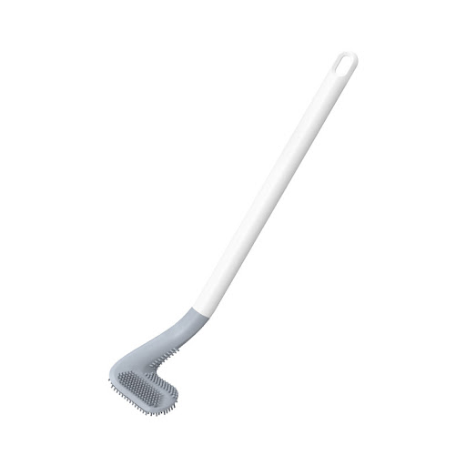 Title 12, Soft Plastic Toilet Brush with No Dead Ends, Da...
