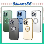 Ốp Lưng Ip "Hở Táo" Viền Vuông - Tích Hợp Kính Bảo Vệ Camera Ip 12/12 Pro/12 Pro Max/13/13 Pro/13 Pro Max Educase86