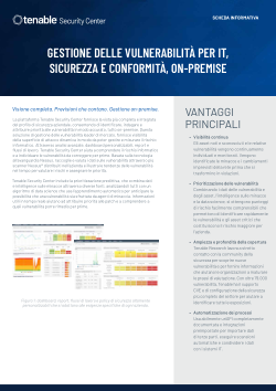 Scheda informativa di Tenable Security Center