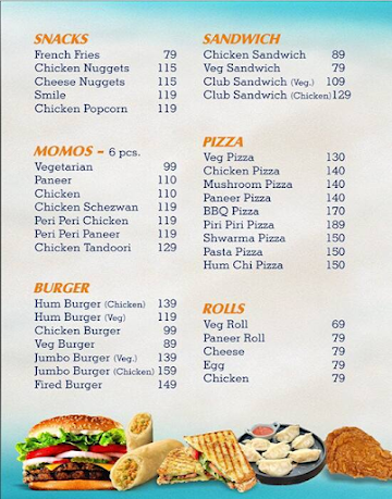 Coastal Cafe menu 