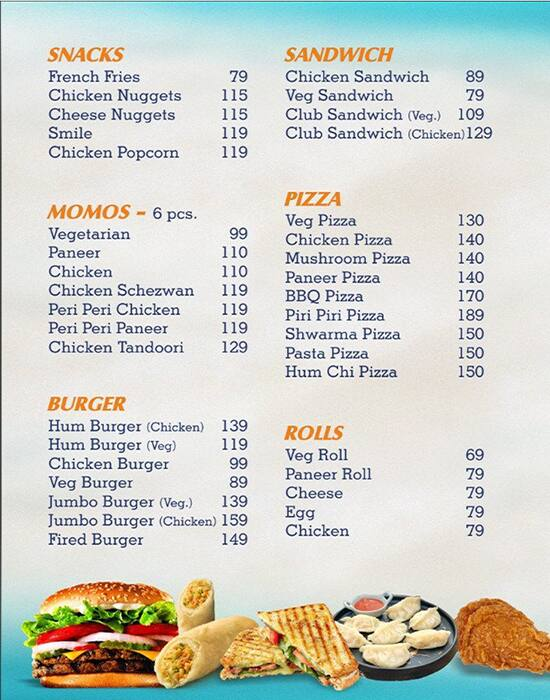 Coastal Cafe menu 