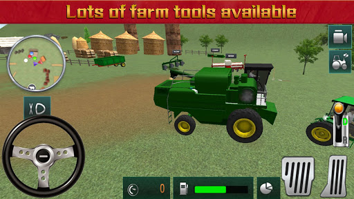 Farmer Harvest Simulator 3D - Tractor Hauling