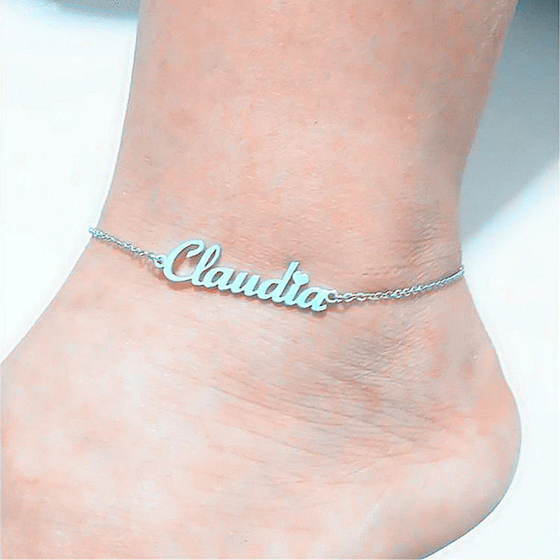 Stainless Steel Letter Pendant Clavicle Chain Exquisite Bracelet Chain Holiday Gift