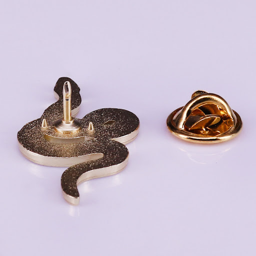 Title 3, Floral Snake Lapel Pin Reptile Badge. Elevate y...