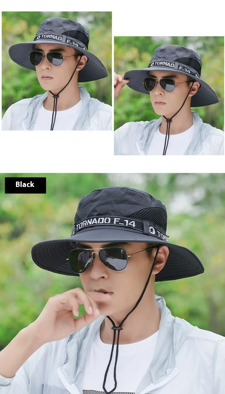 Title 10, Mens Outdoor Deep Top Big Brim Breathable Sun ...