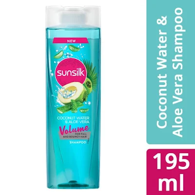 Sunsilk Coconut Water & Aloe Vera Volume Hair Shampoo - 195 ml