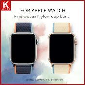 Dây Đeo Sợi Nylon Co Giãn Cho Đồng Hồ Thông Minh Apple Watch Series 7 6 Se 5 4 3 2 1 45Mm 41Mm 44Mm 40Mm 38Mm 42Mm