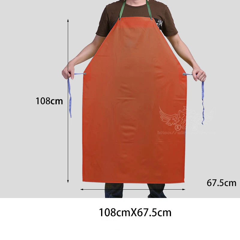 Title 6, Delantal impermeable de PVC para protección lab...