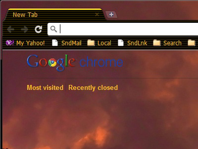 OpticAmber OrangeClouds1280 Theme