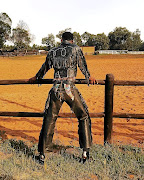 The cowboy aesthetic is inspired the designer's surname, Masango.