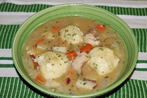 Chicken Stew Francais with Parsley Dumplings image