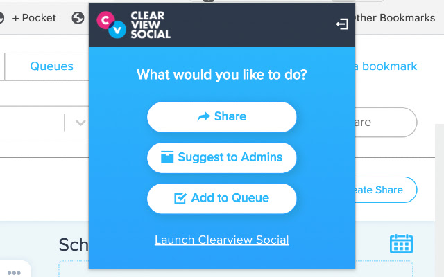 Clearview Social chrome extension